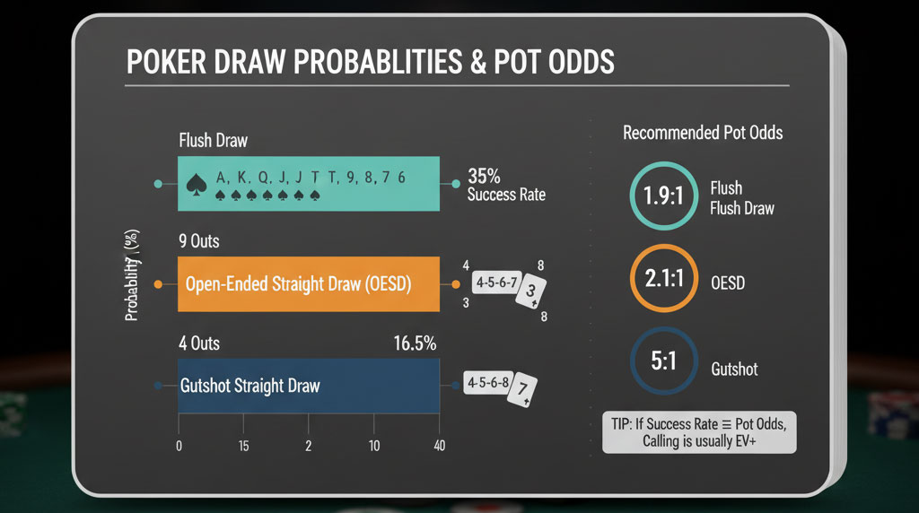 德州撲克聽牌時的勝率和odds 賠率計算
