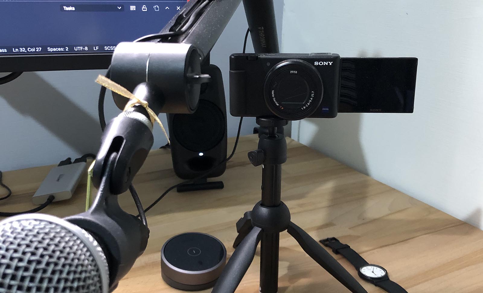ZV1 用來當作 Webcam 錄製課程、直播